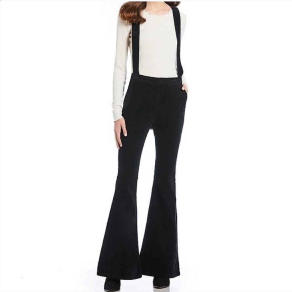Corduroy Flare Overalls